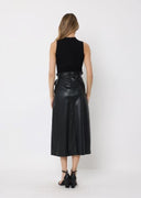 Sleeveless Tie Detail Front Midi-Dress