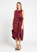 Flower Applique Sleeveless Loose Fit Dress