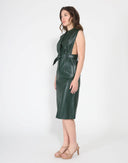Pleather Sleeveless Dress