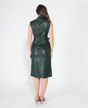 Pleather Sleeveless Dress