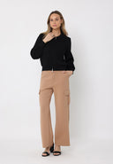Zip up long sleeve collared jacket with pockets