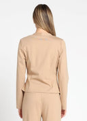 Gracia Fashion Women's Asymmetric Wrap Style V-Neck Long Sleeve