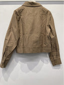 Long Sleeve Collared Jacket W/ Curved panel Detail