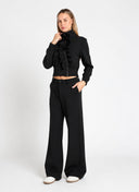 Wide Leg Scuba Pants