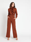 Wide Leg Scuba Pants