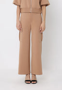Flap Pocket Wide Leg Sweat Pants