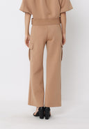 Flap Pocket Wide Leg Sweat Pants