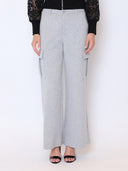Flap Pocket Wide Leg Sweat Pants