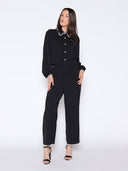 High Elastic Waist Pearl Hem Pants (pre-order)