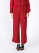 High Elastic Waist Pearl Hem Pants (pre-order)