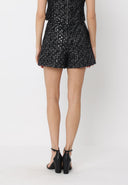 Sequin Work Tweed Short Pant