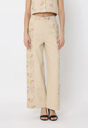 Floral Print Wide Leg Pants