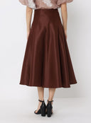 Pleats Detail A-Line Midi Length Skirt
