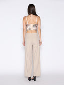 Floral Print Bustier Top