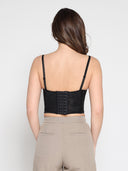 Lace Embroidered Bustier Top