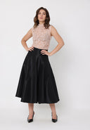 Front Sequin Mesh Sleeveless Top