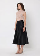 Front Sequin Mesh Sleeveless Top