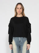 Sweatshirt With Details on Sleeves