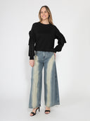 Sweatshirt With Details on Sleeves
