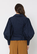 Crossbody Long Sleeve Solid Top