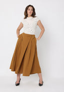 Flower Lace Detail Cap Sleeve Top