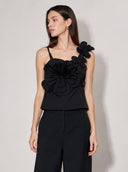3D Floral Applique Camisole Top