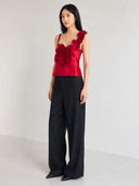 3D Floral Applique Camisole Top