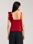 3D Floral Applique Camisole Top