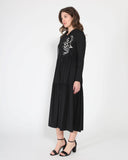 Abstract Graphic Art Long Sleeve Hoody Dress DRESS Gracia Fashion 