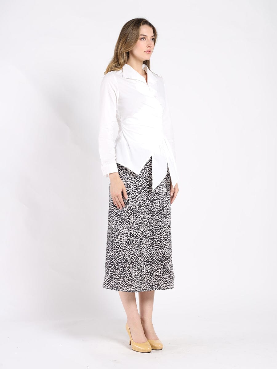 Asymmetrical Long Sleeve Top TOP Gracia Fashion 