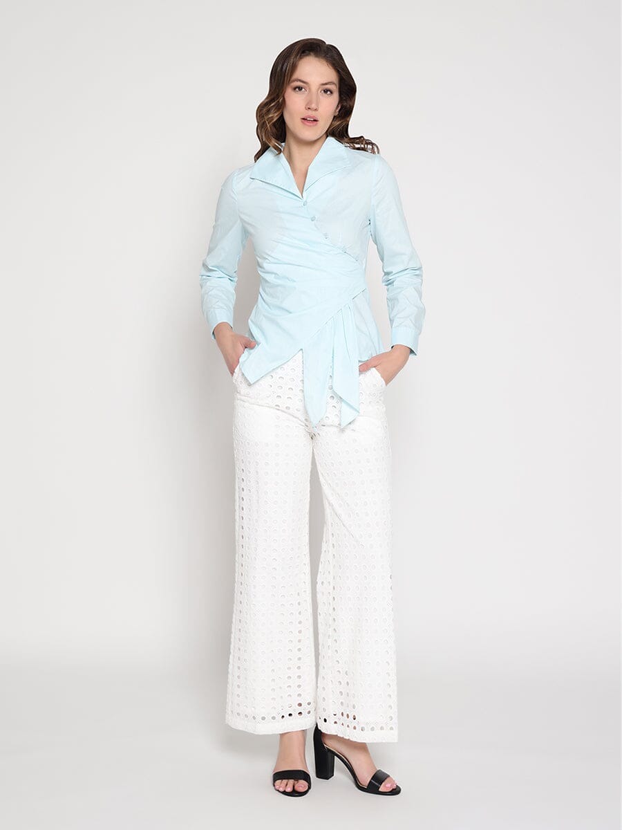 Asymmetrical Long Sleeve Top TOP Gracia Fashion 