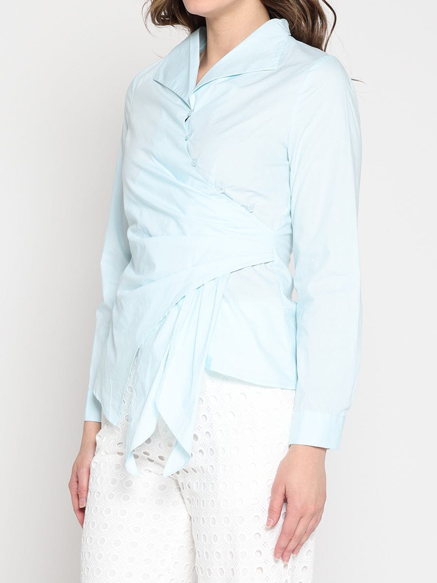 Asymmetrical Long Sleeve Top TOP Gracia Fashion 