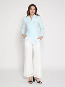 Asymmetrical Long Sleeve Top TOP Gracia Fashion 