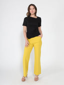 Asymmetrical neck ruched detail solid top TOP Gracia Fashion 