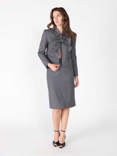 Back Slit Side Zipper Semi Long Skirt SKIRT Gracia Fashion 