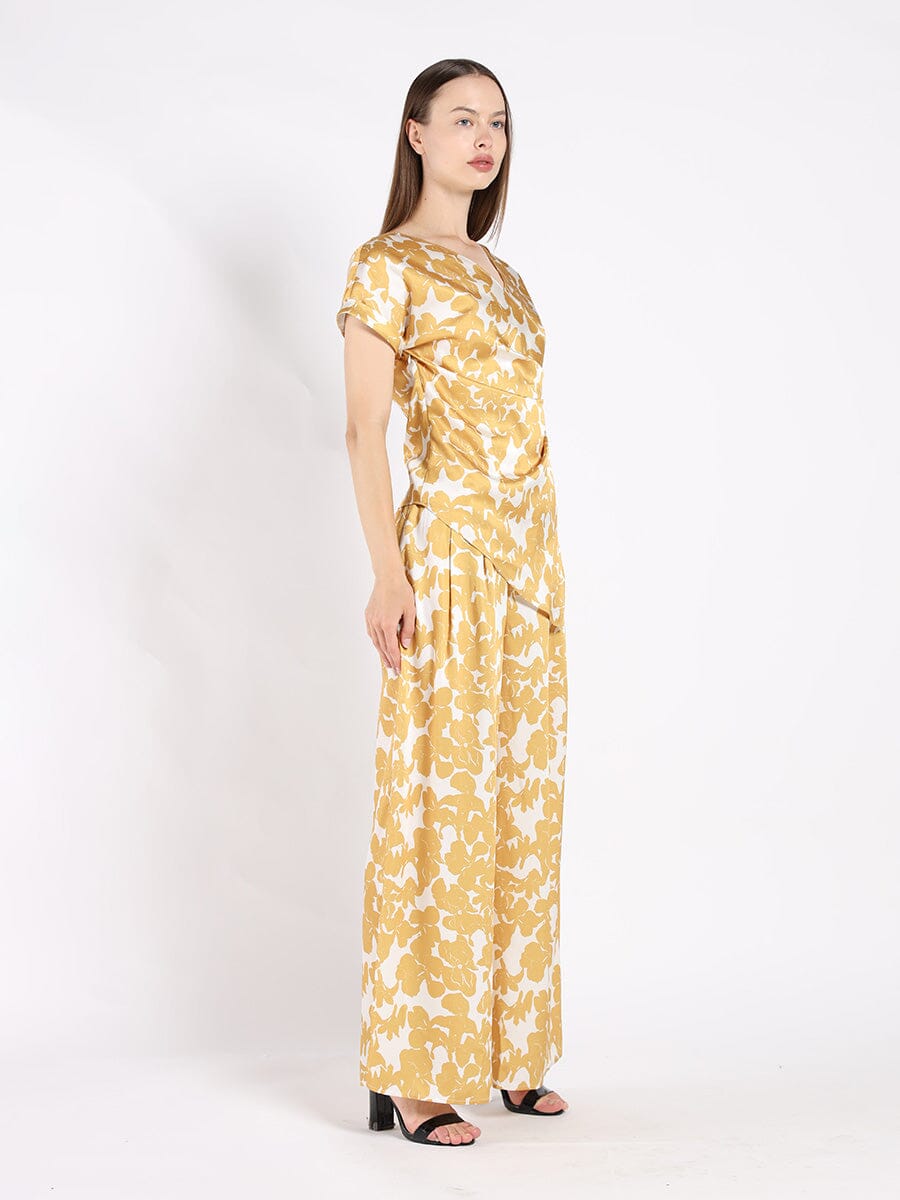 Back tie short sleeve top TOP Gracia Fashion 