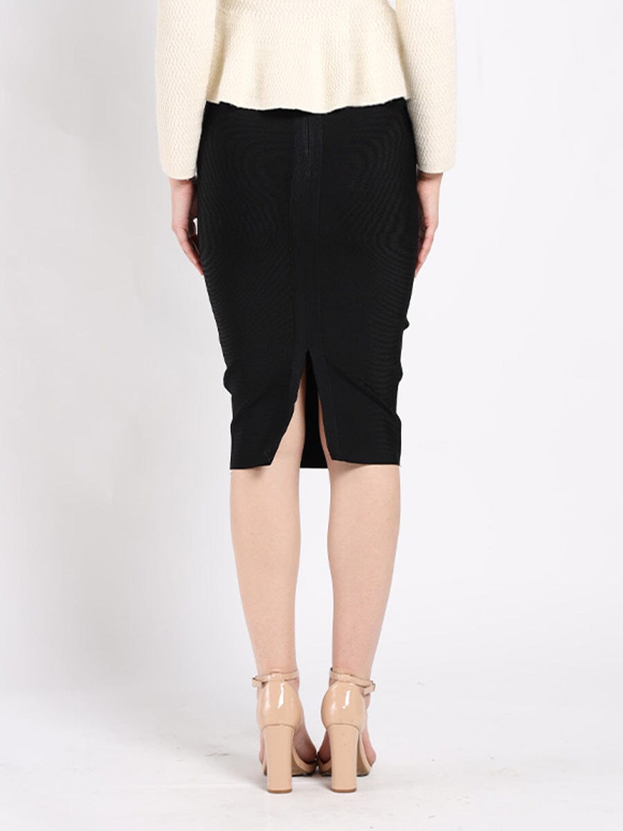 Bandage solid color midi skirt SKIRT Gracia Fashion 