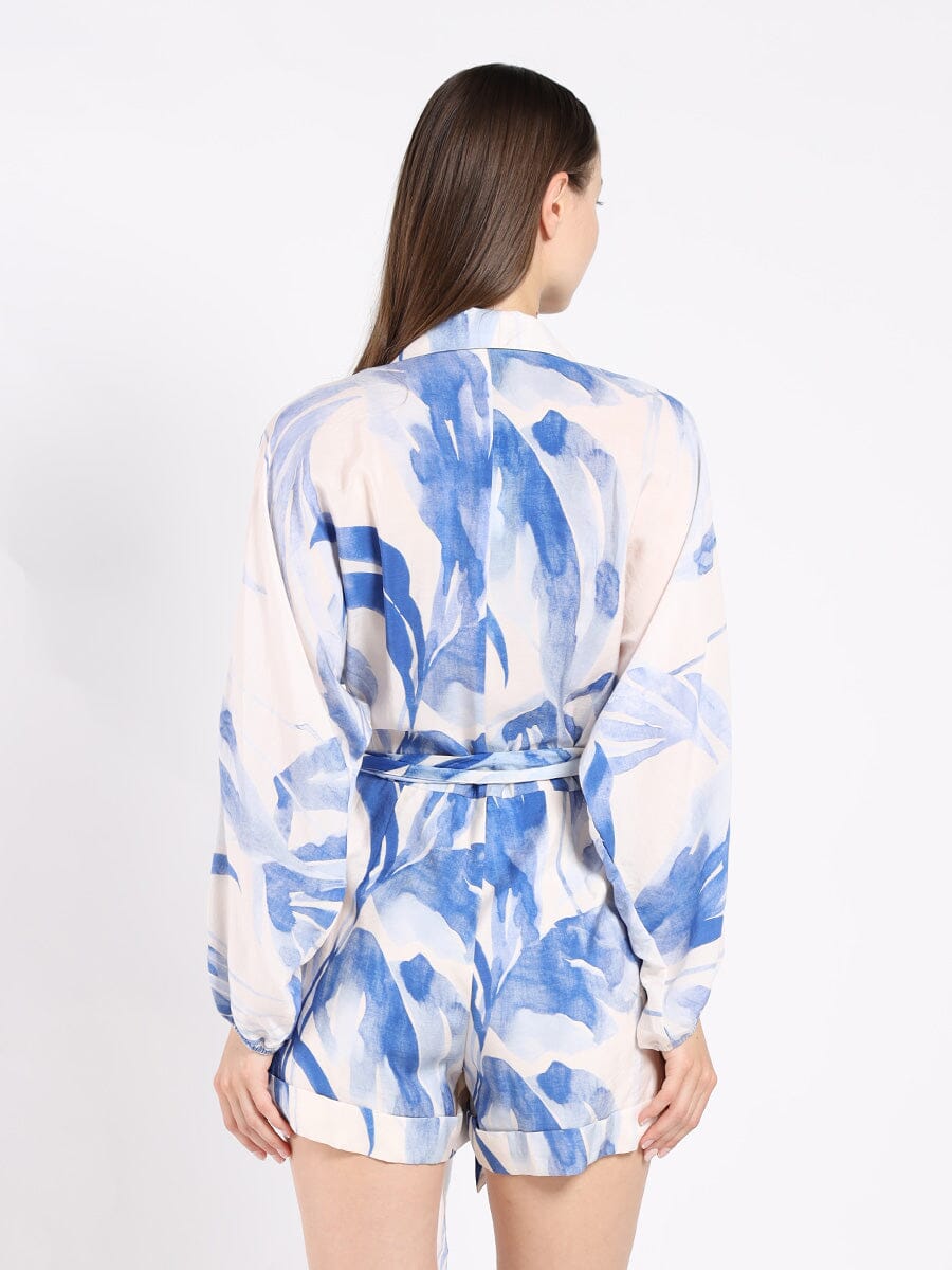 Belted Jumpsuit With a Print JUMPSUIT Gracia Fashion 