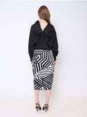 Big Bow Back Pearl Strand BTW Shoulders Top TOP Gracia Fashion 