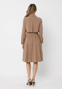 Big Collar Layering Detail Long Sleeve Dress DRESS Gracia Fashion 
