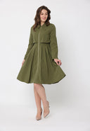 Big Collar Layering Detail Long Sleeve Dress DRESS Gracia Fashion 
