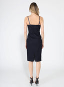 Bodice Pleated Details Strap Dress DRESS Gracia Fashion 