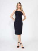 Bodice Pleated Details Strap Dress DRESS Gracia Fashion 