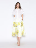 Bow Detailed Short Sleeve Shirt TOP Gracia Fashion 