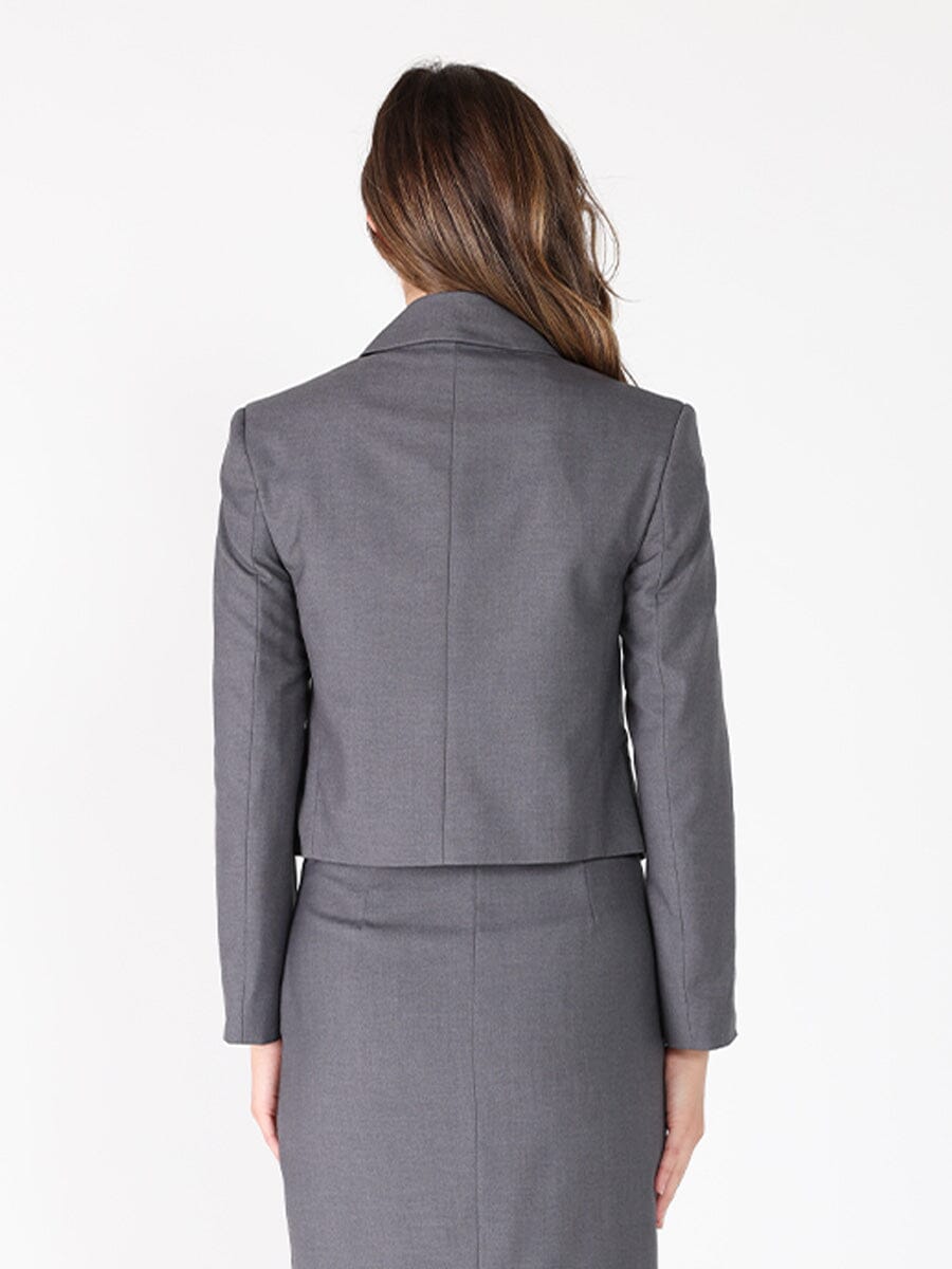 Bowknot Detail Blazer Gracia Fashion 