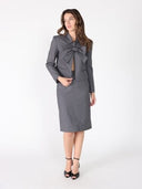 Bowknot Detail Blazer Gracia Fashion 