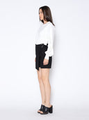 Buckle Belt Wrap Denim Skort PANTS Gracia Fashion 