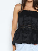 Button Detaled Spaghetti Strap Tank Top TOP Gracia Fashion 
