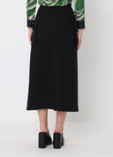 Cargo Pockets Front Slit Midi Skirt With Belt SKIRT Gracia Fashion 