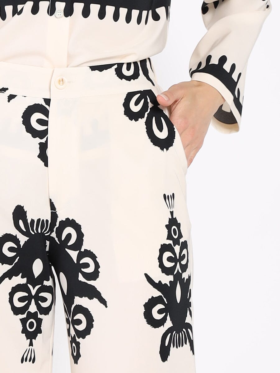 Casual Floral Painted Pant PANTS Gracia Fashion 